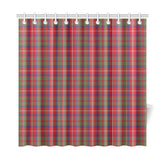 Shaw Red Modern Tartan Shower Curtain